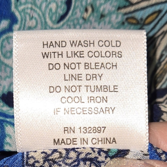 Women's Rose & Olive Blouse EUC, Small - Picture 3 of 8